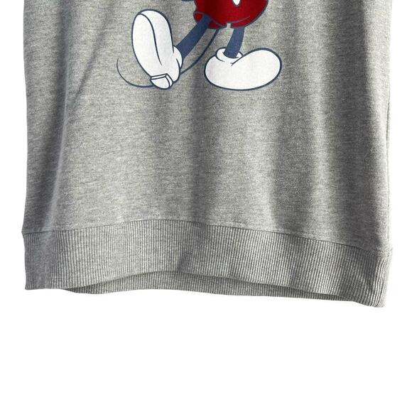 Disney Parks Mickey Mouse Short Sleeve Crewneck Sweatshirt in Gray, Size XL - Picture 6 of 9
